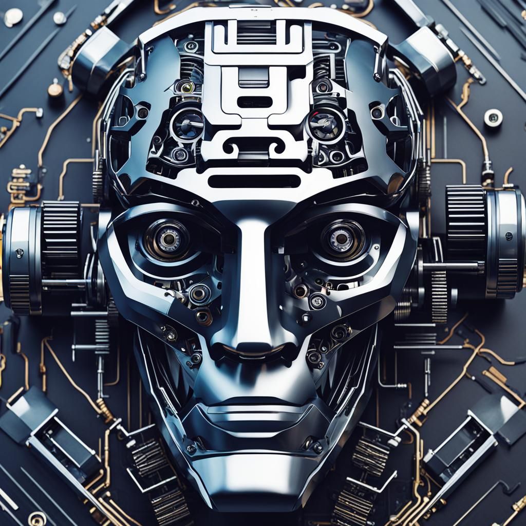 Simple AI Generated Image of a Bot