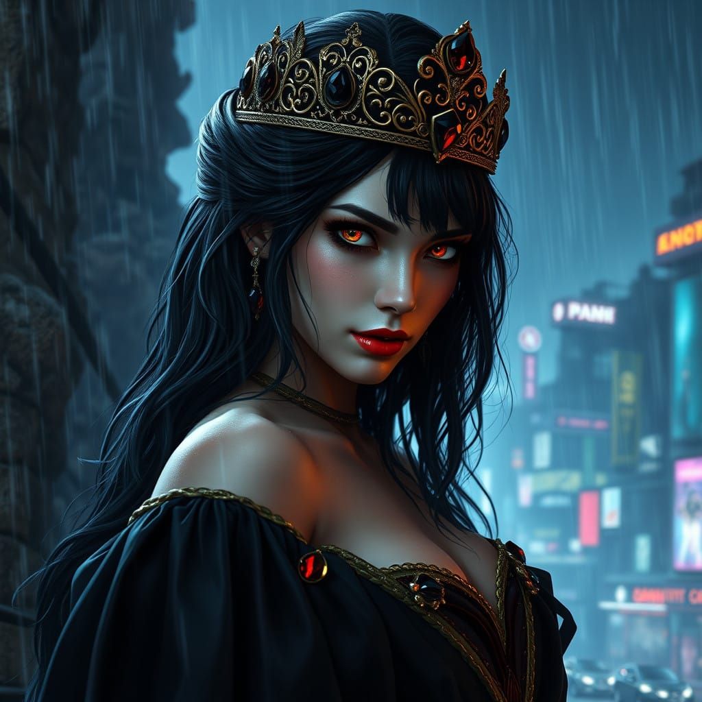 Goddess of Desire in Dystopian Ruins