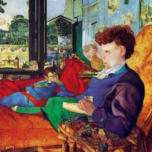 Superhero on Vacation: A Relaxing Moment