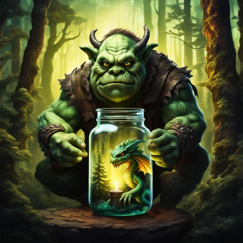 The Ogre and his Pet Dragon