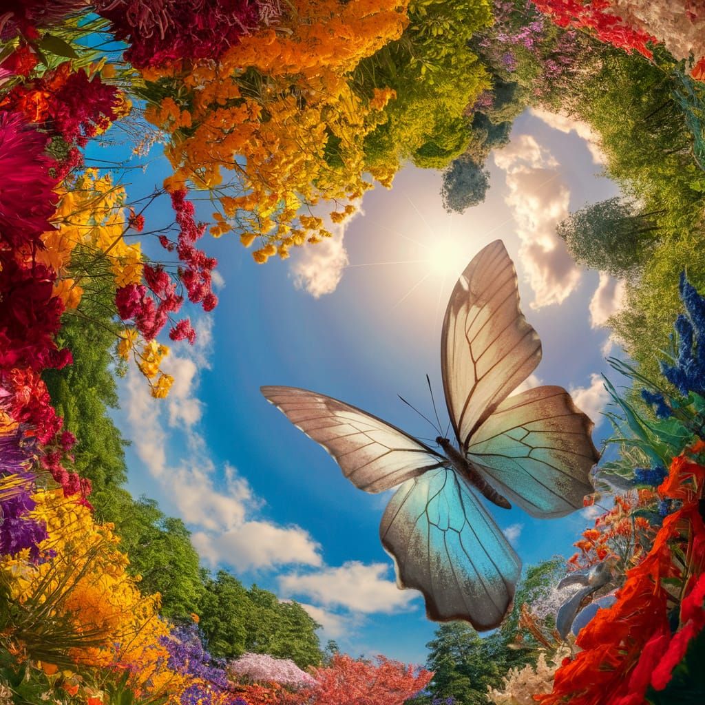 Butterfly's-Eye View: A Captivating Movie Poster