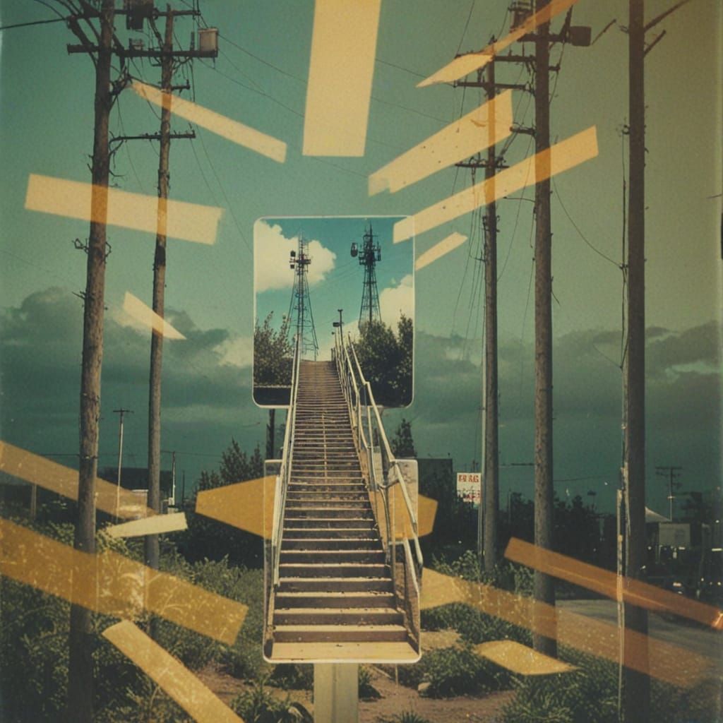 Double Exposed Moment in a Deserted Lot