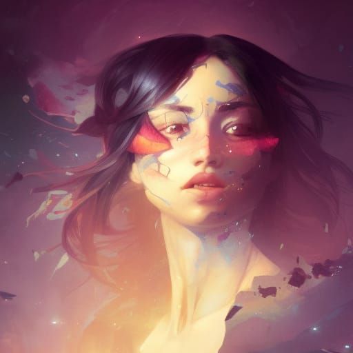 Moon City Portrait in Hyperdetailed Digital Art