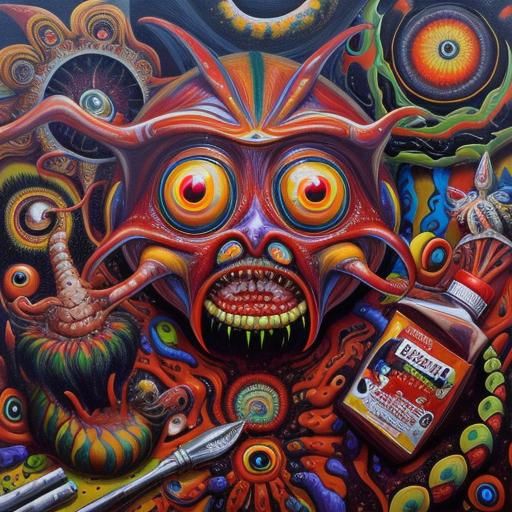 Surreal Matte Oil Painting: Dreamscape Visions