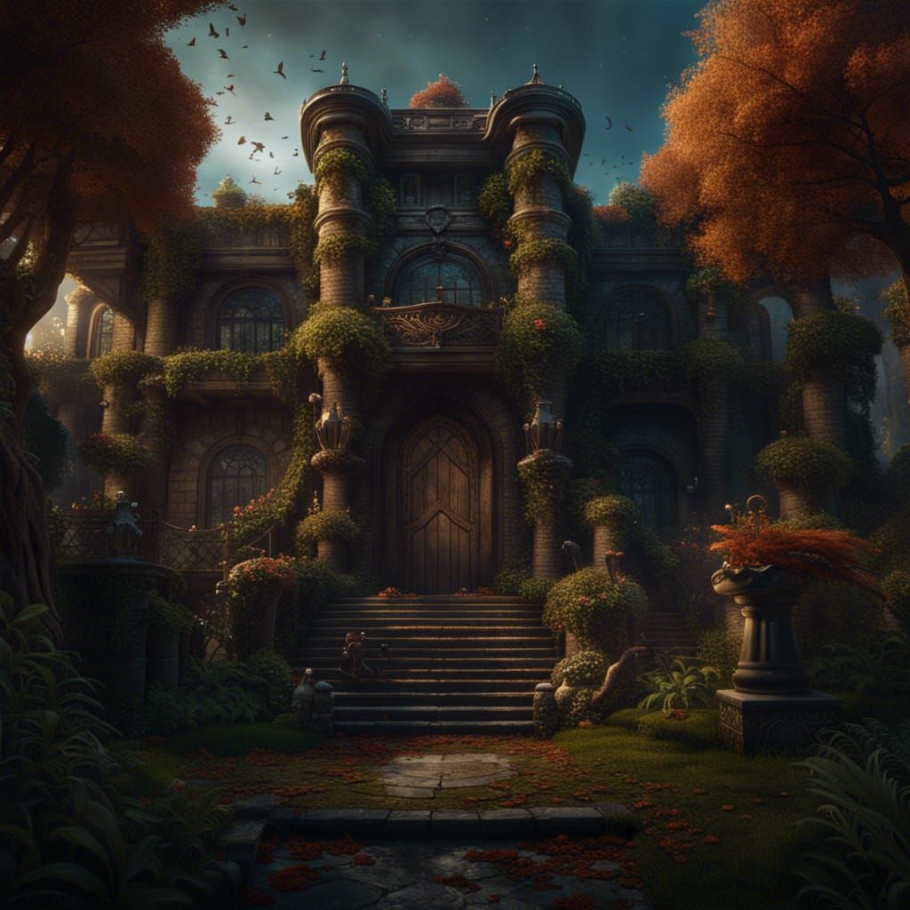 Lush Estate with Eagle Claw Banners