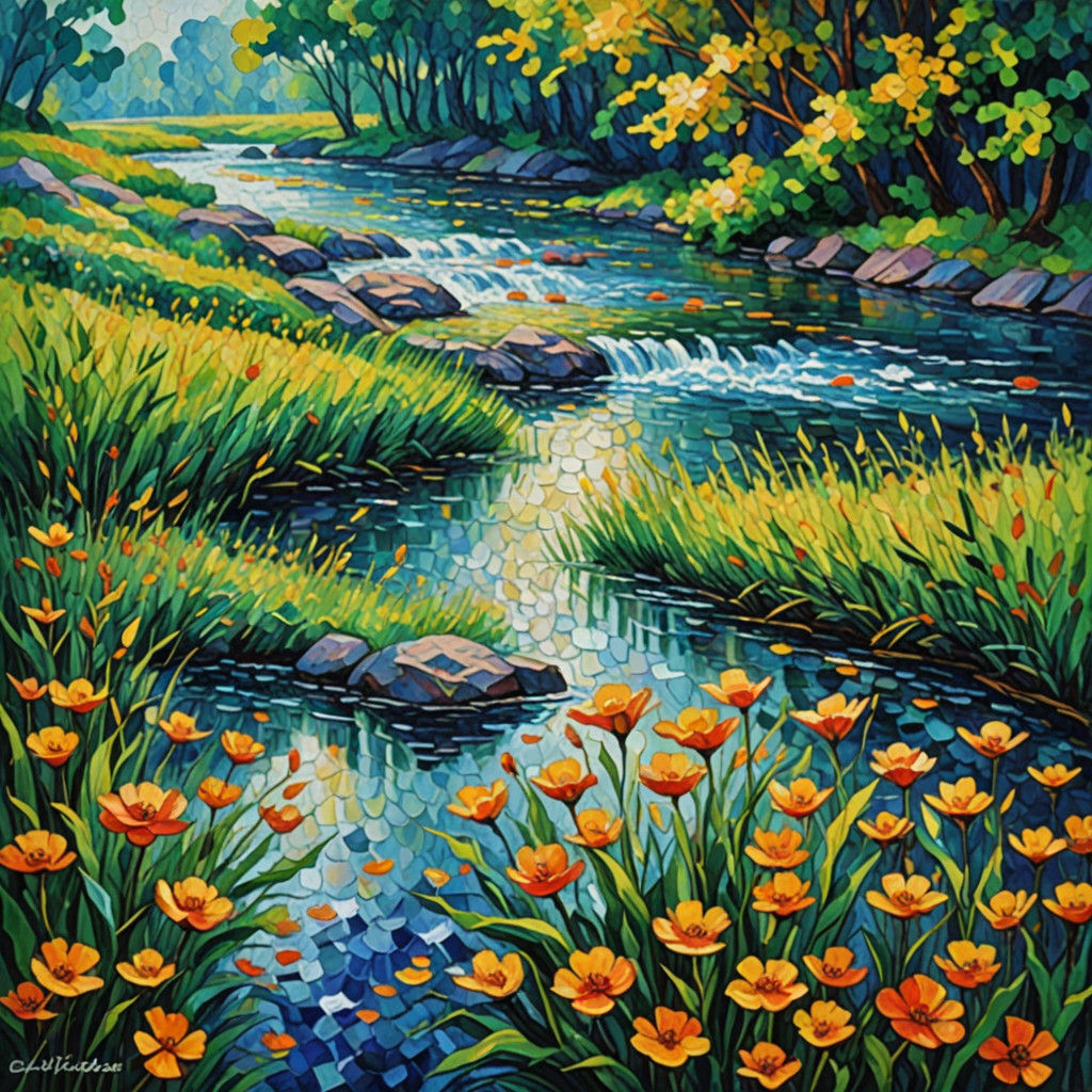 Ephemeral Existence in Neo-Impressionist Brushstrokes