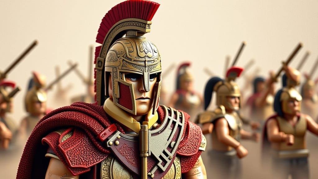 Spartacus Victory in Lego Art Style