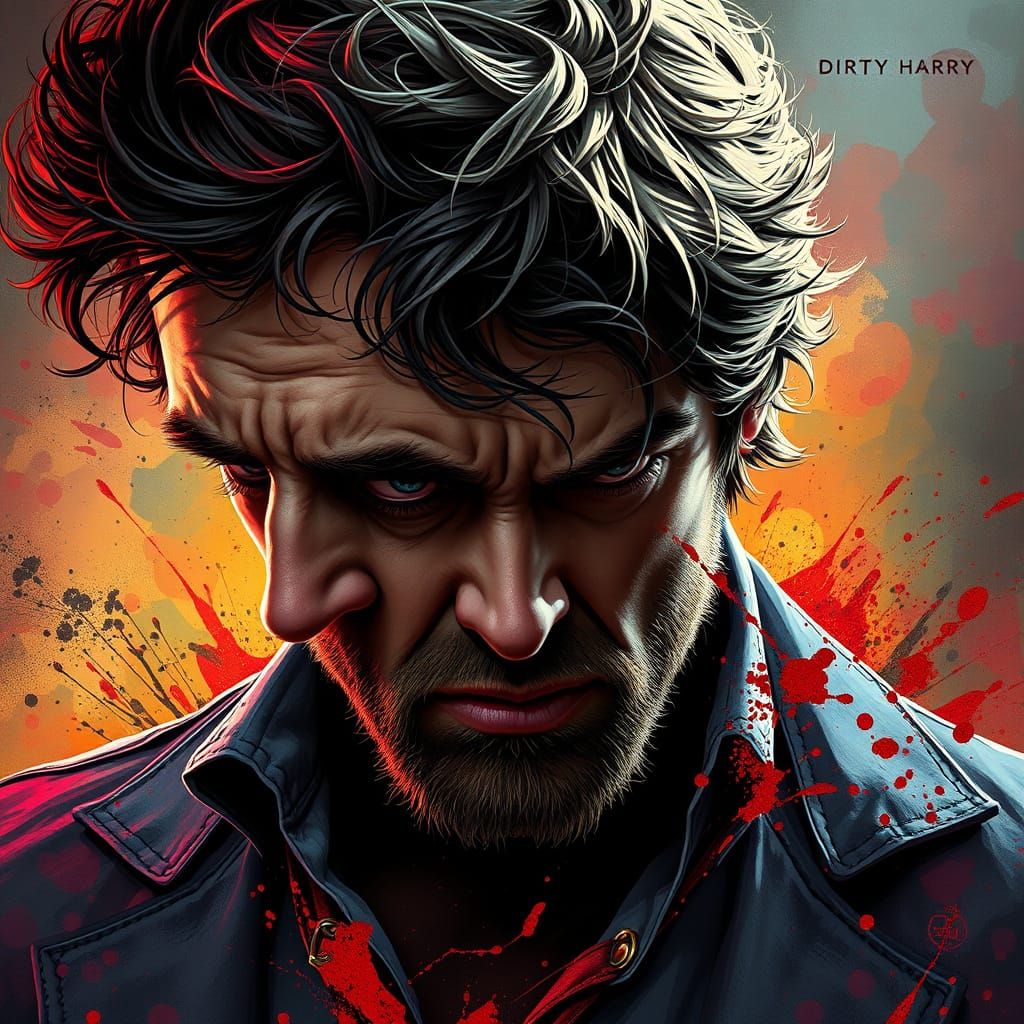 Dirty Harry Hyperrealistic Concept Art