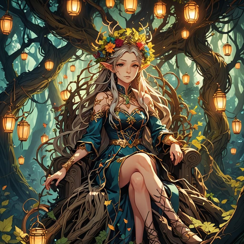 Glyxi Spark, Anime-Style Woodland Queen of Fairies