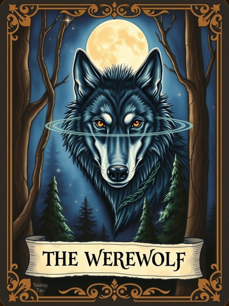 The Werewolf Tarot Card