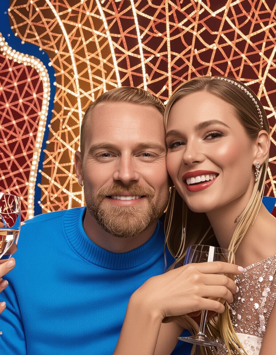 Romantic Wedding Scene in Photorealistic Style