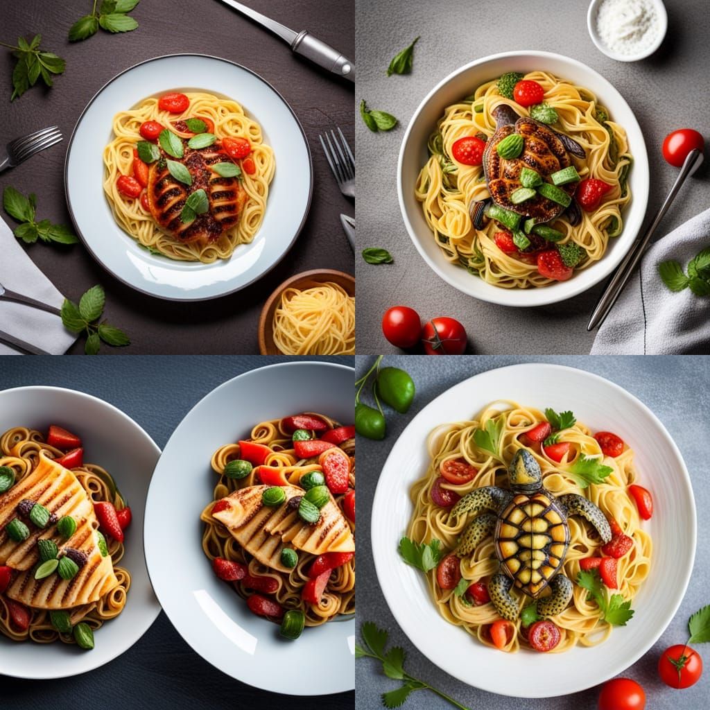 Turtle-Shaped Pasta: A Whimsical Food Creation