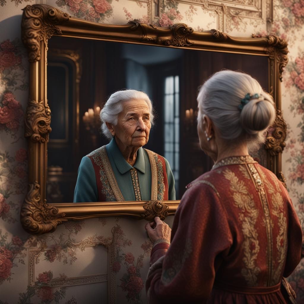 Hyperrealistic Reflection of Youth in Deep Color