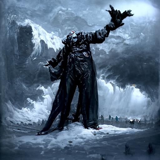 Weather Man in Horror Engraving Style