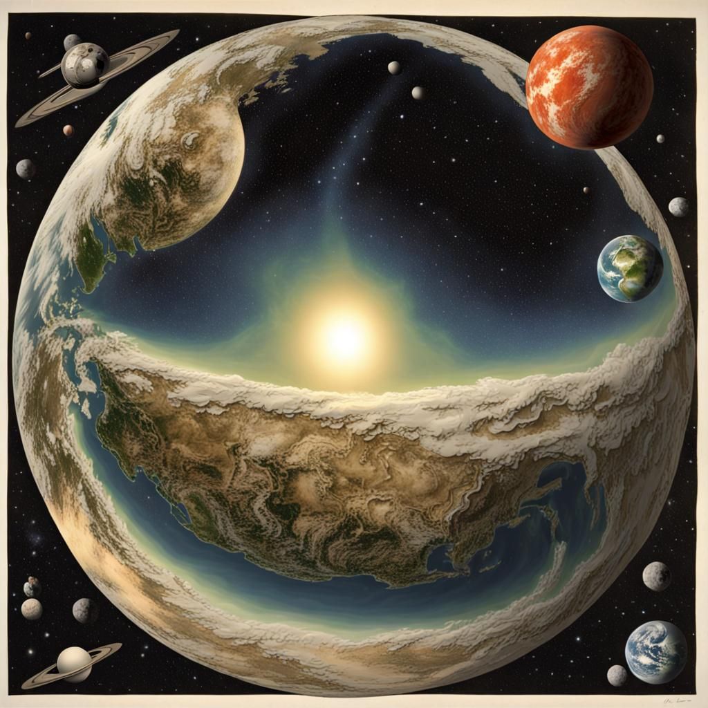 Four-Dimensional View of Earth's Space