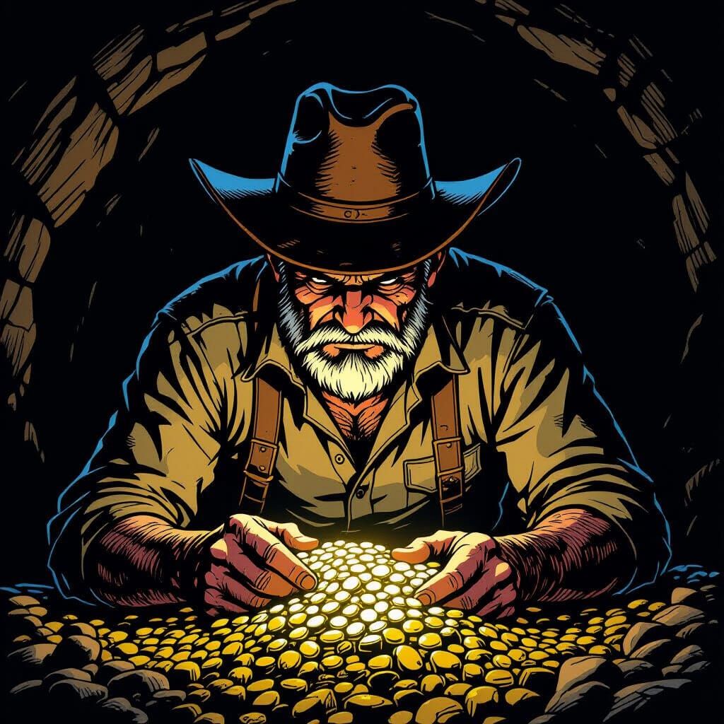 Prospector Finds Gold in Dimly Lit Mine