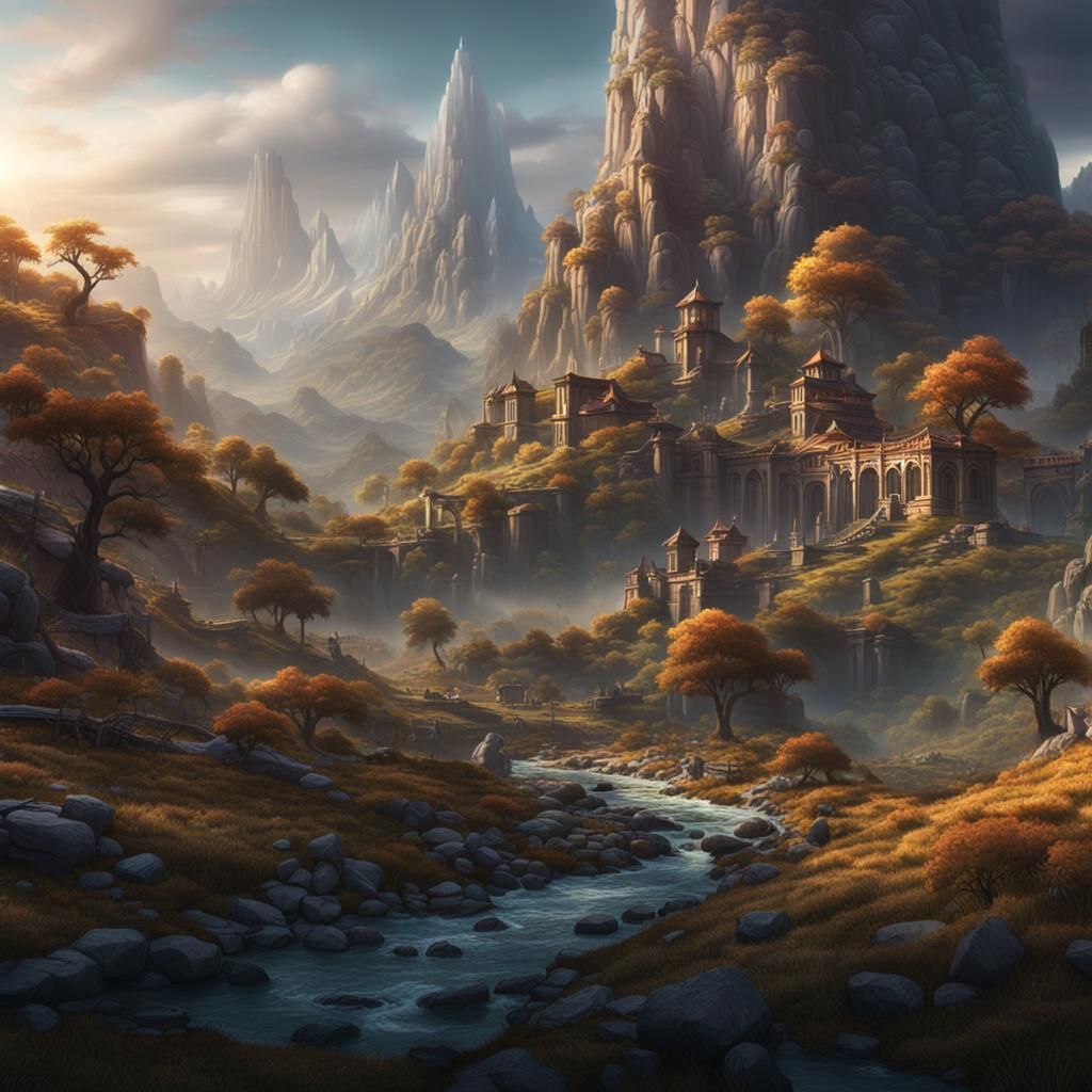 Fantastical Valley in Deep Color