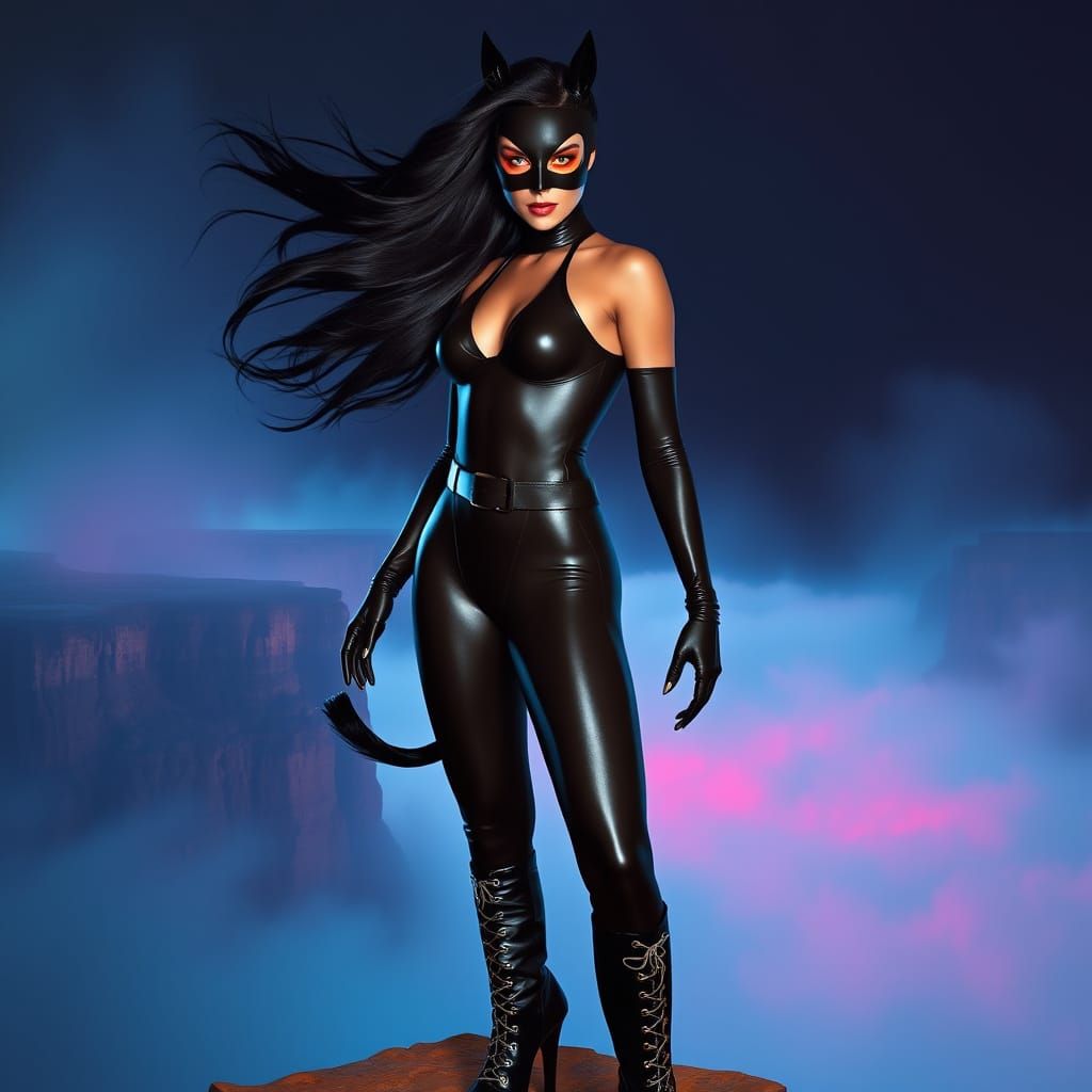 Cyberpunk Goddess of the Canyon