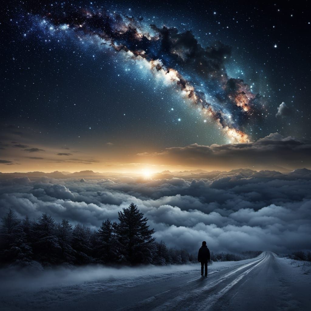 Starry Homecoming: A Luminous Beacon in the Night