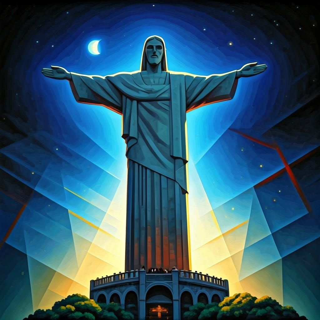 Christ the Redeemer in Cubist Style