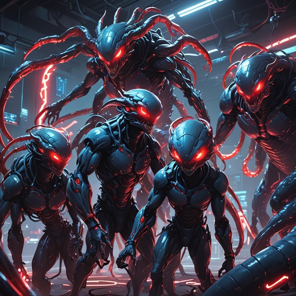 Evil Mutant Worms Unite in Futuristic Lair of World Dominati...