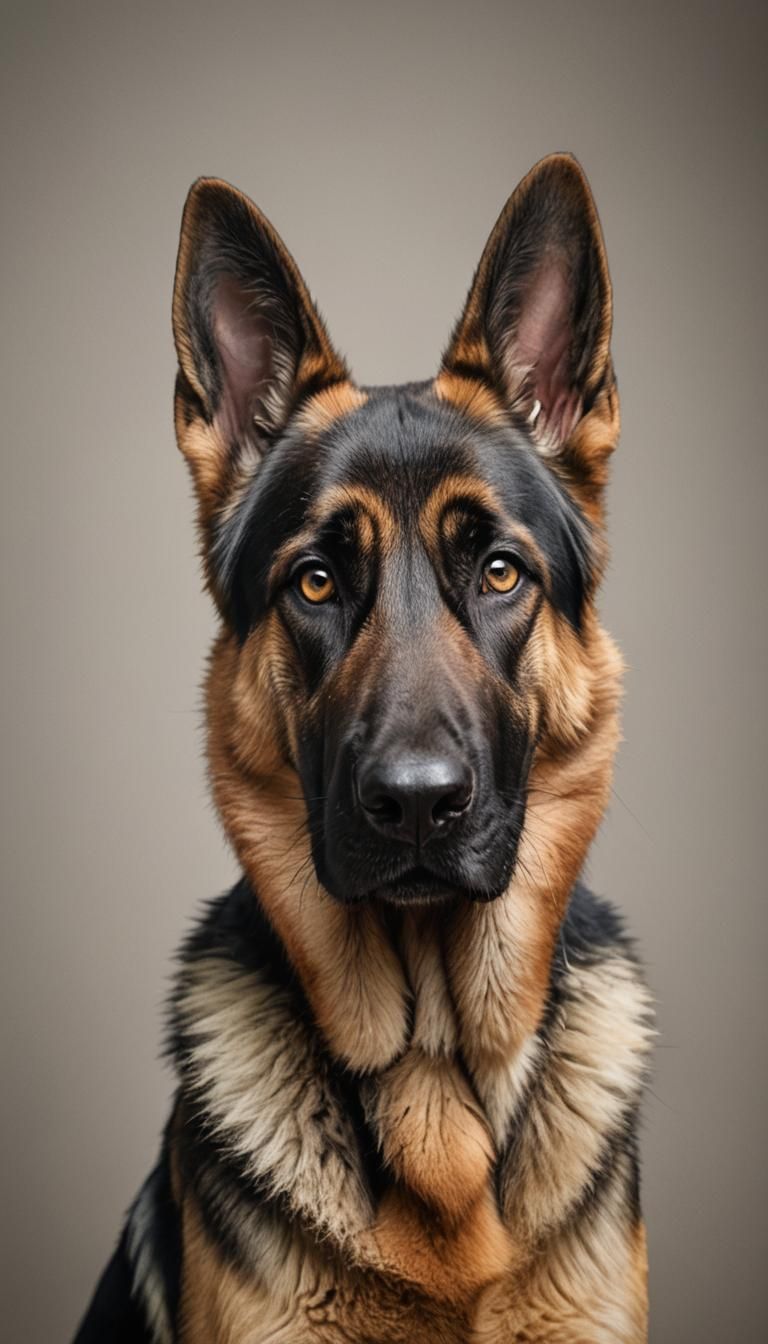 German Shepherd Growth Stages: Digital Portrait Photography