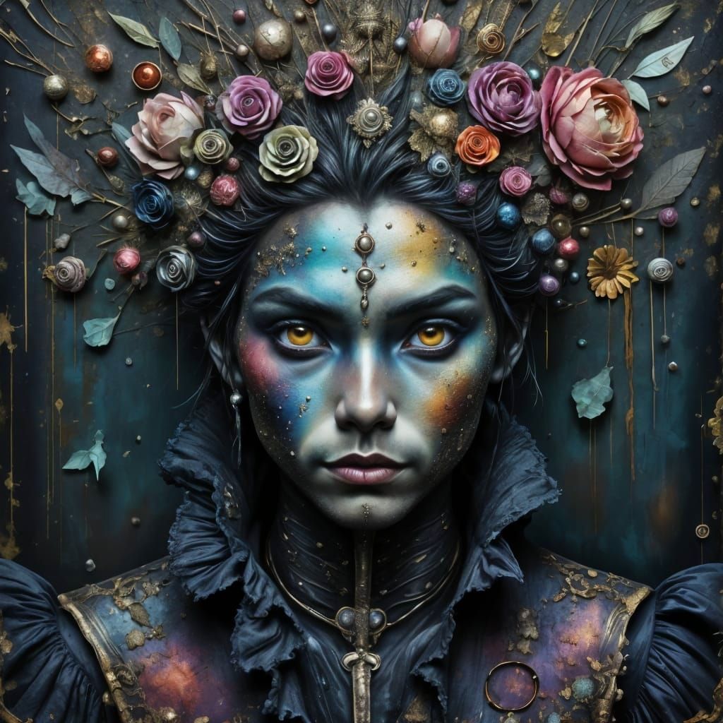 Renaissance Fairy Man in Gothic Rococo Attire