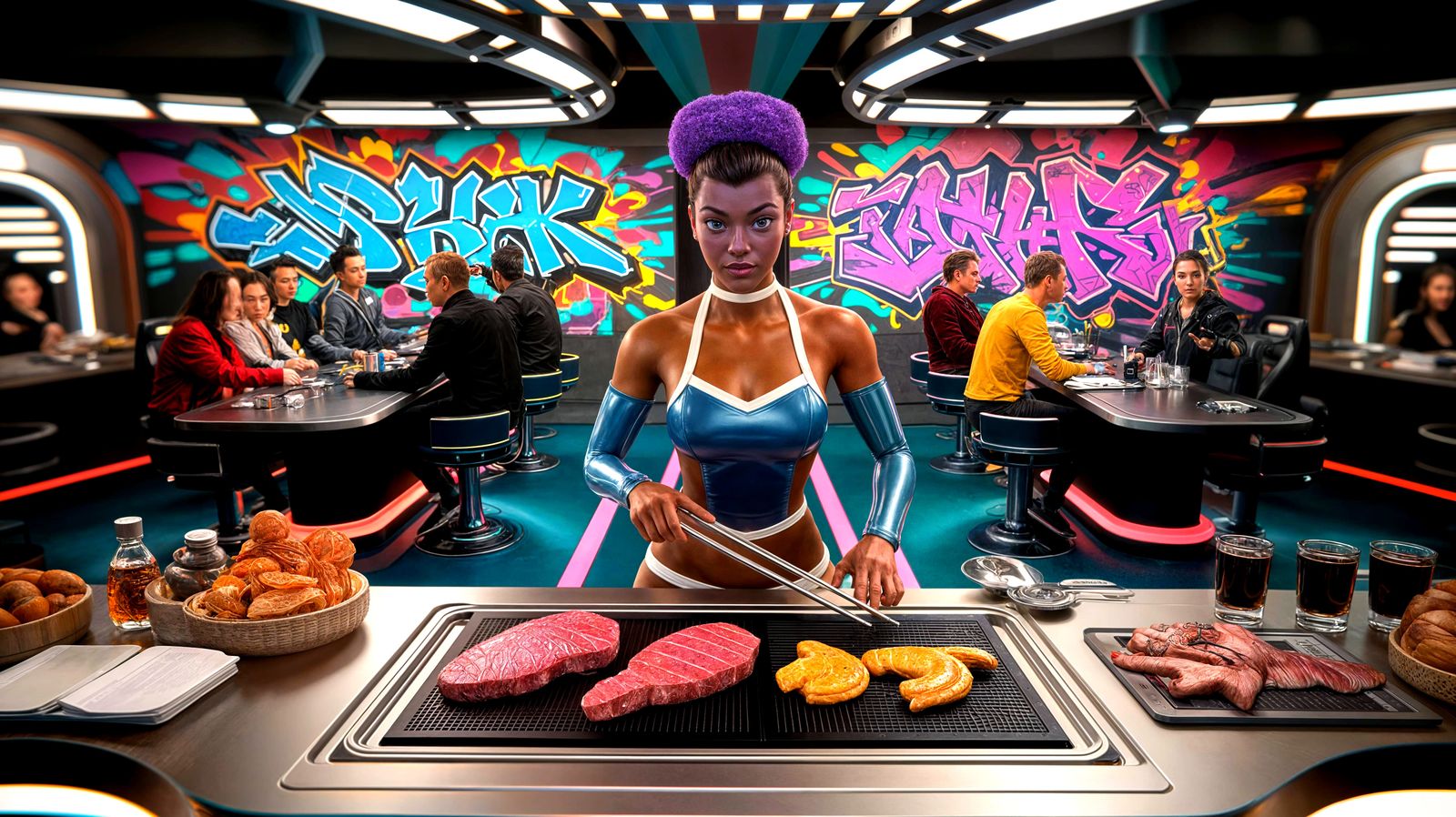 Risa Station V, Terran Retro Bar & Grill...