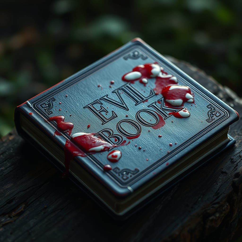 Bloodied Tome in Macabre Atmosphere