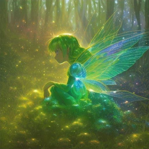 Enchanted Forest Fairy in Whimsical Fantasy Art