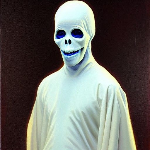 Friendly Ghost in Oil Painting Style