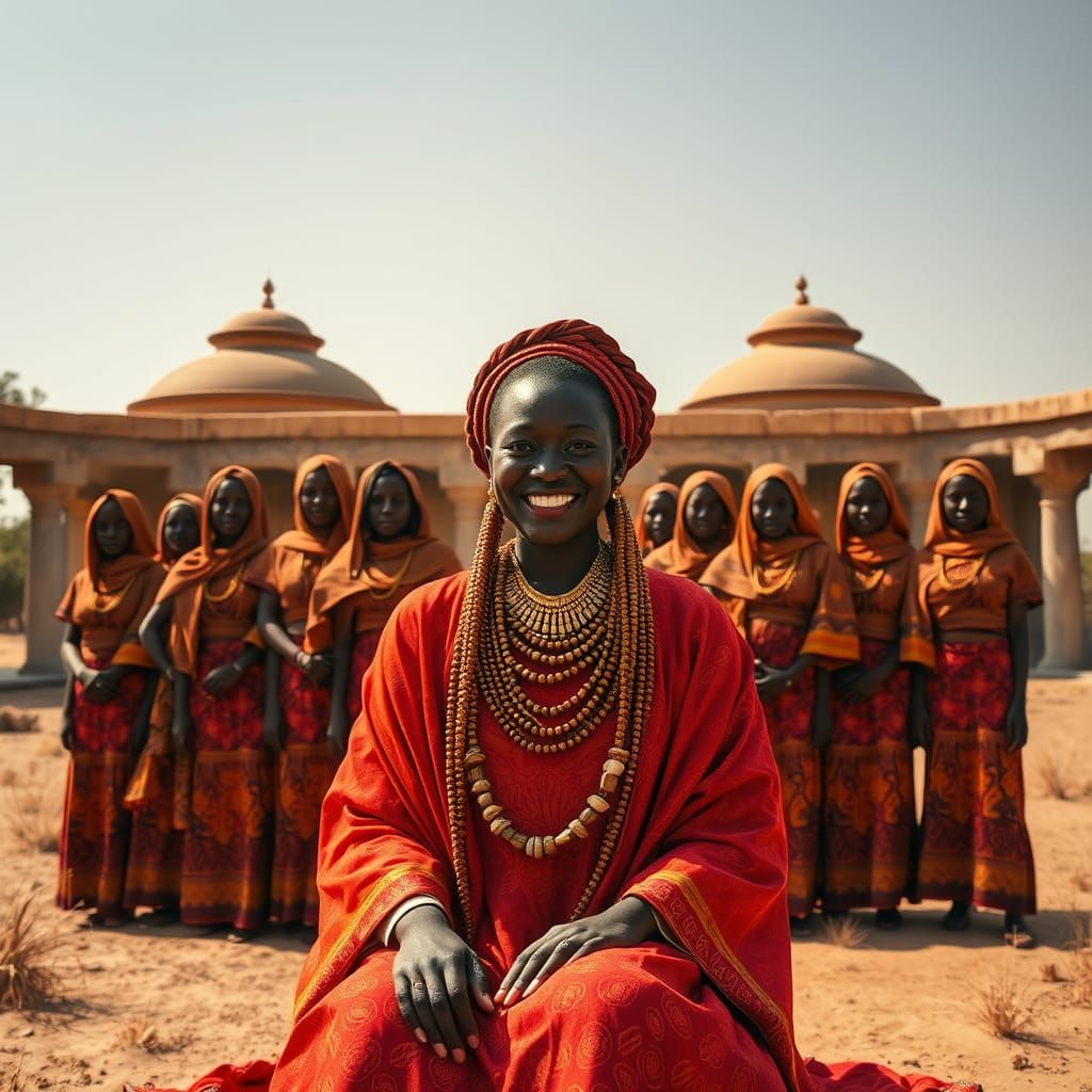 Queen Arawelo and Her Court in Historical Splendor