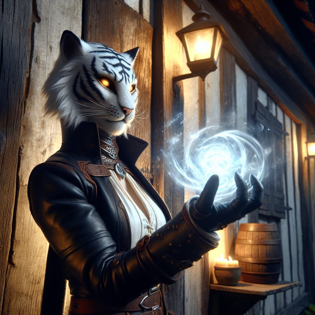 Veil of Shadows - Veil - Female white tiger Tabixi fighter