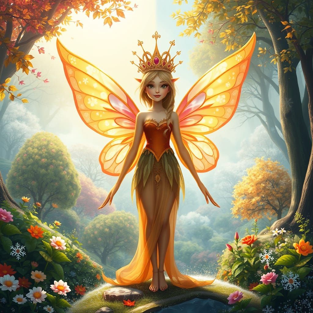 Disney-Style Queen Fairy Reigns Over Magical, Four-Season Fo...