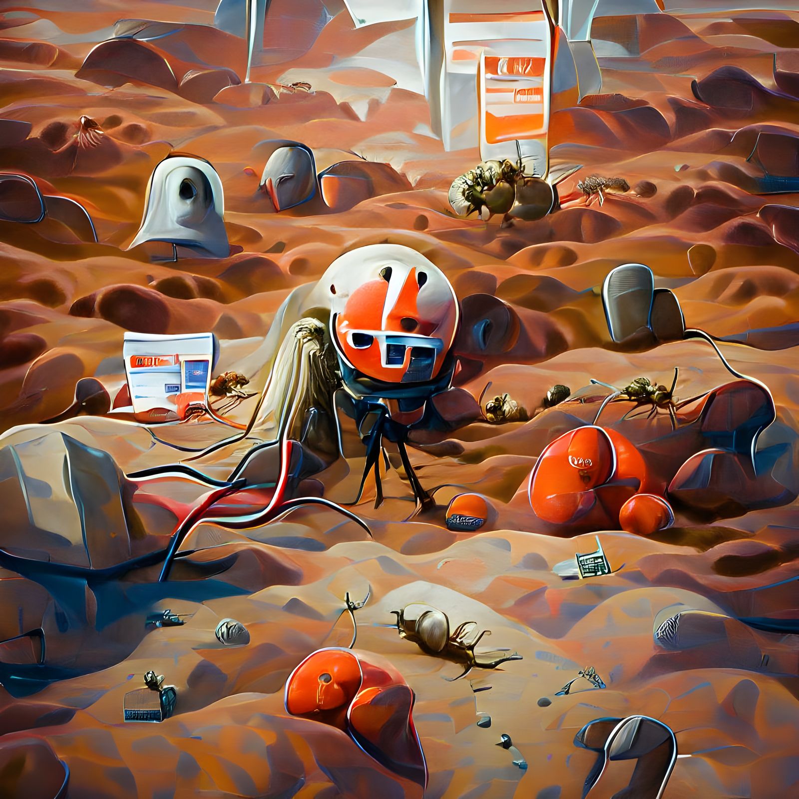 Martian Landscape in Fantasy Art Style