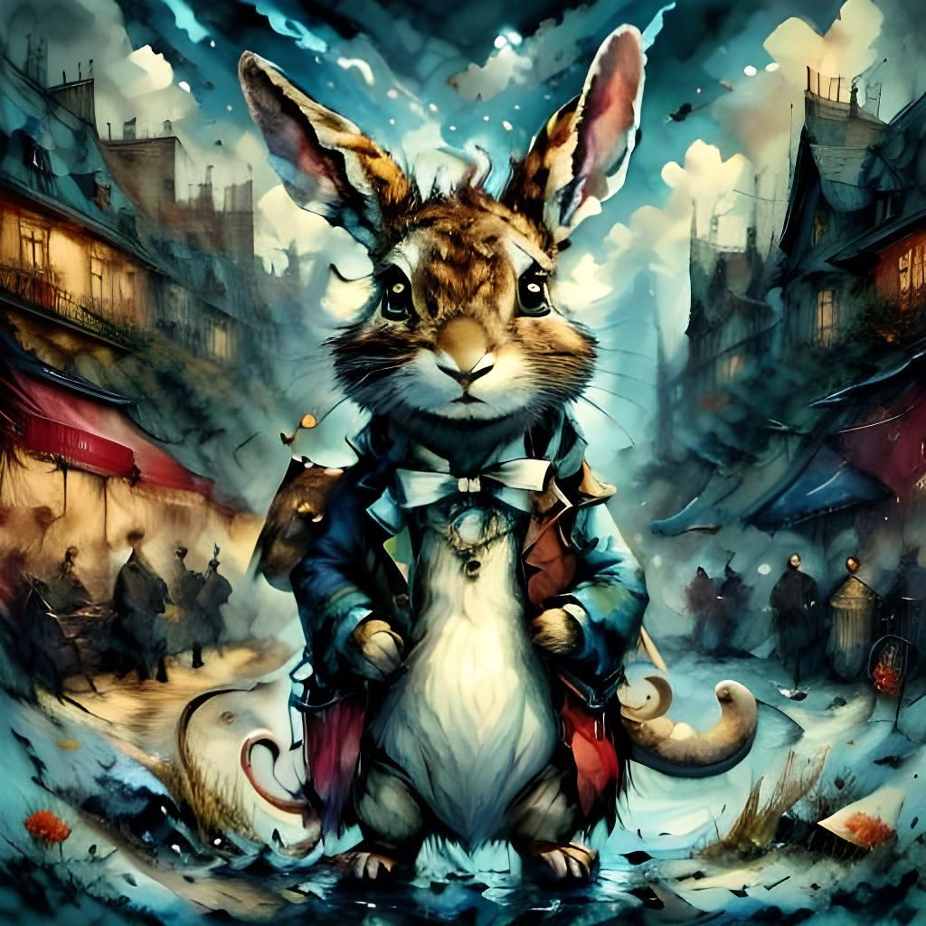 Rabbit in Jansson Style with Suno Elements