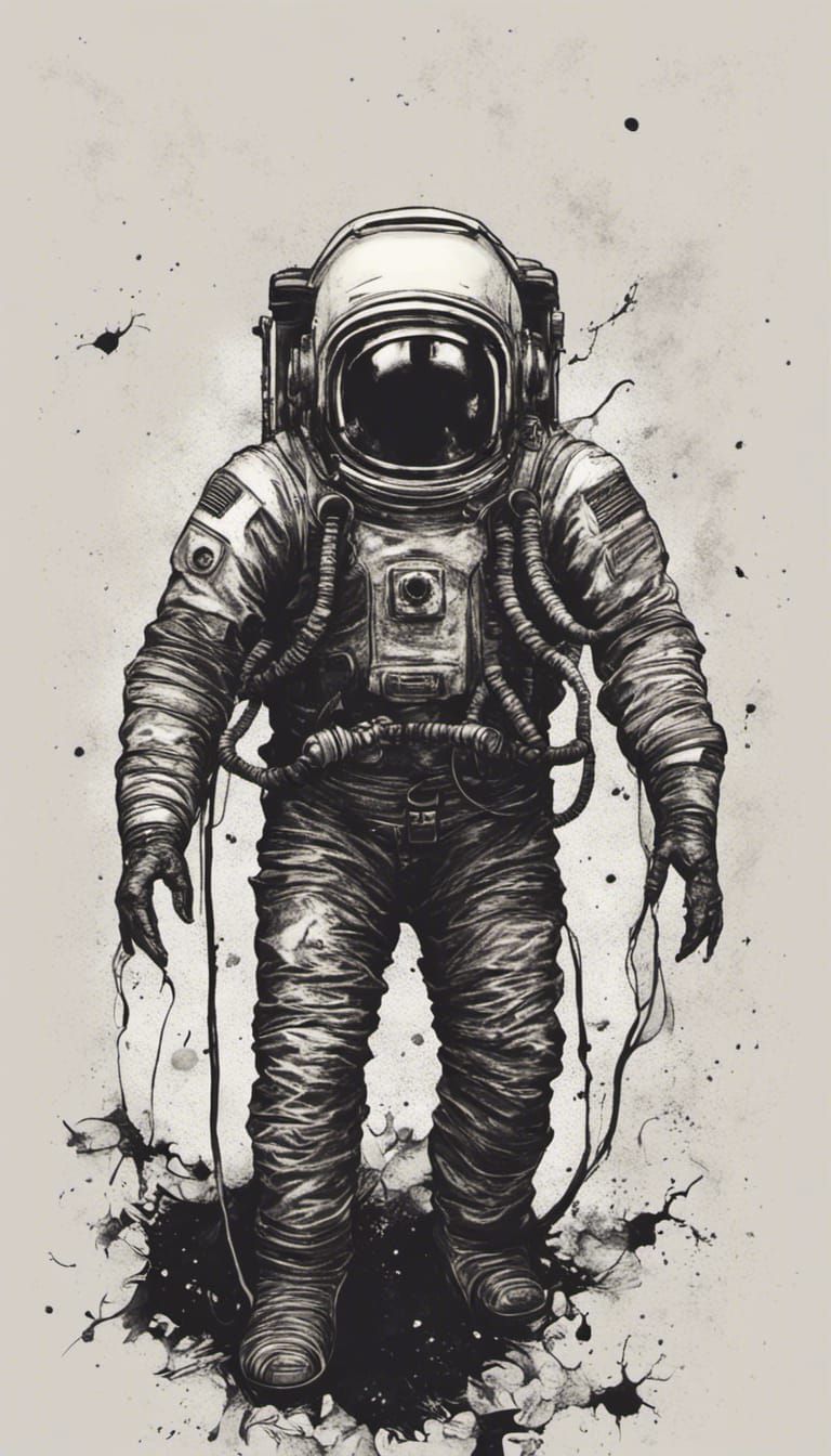 Spaceman in a Horror Fantasy Setting