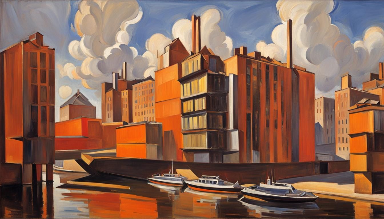 Futuristic Space City Inspired by Bomberg's Style