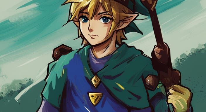 Studio Ghibli's Link from Legend of Zelda