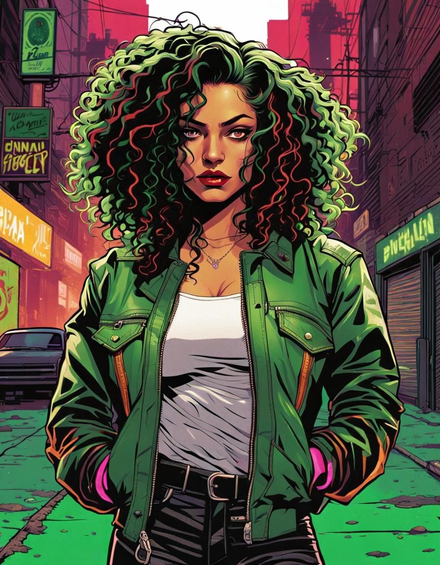 Brazilian-Italian Brawler in Gritty 80s Style