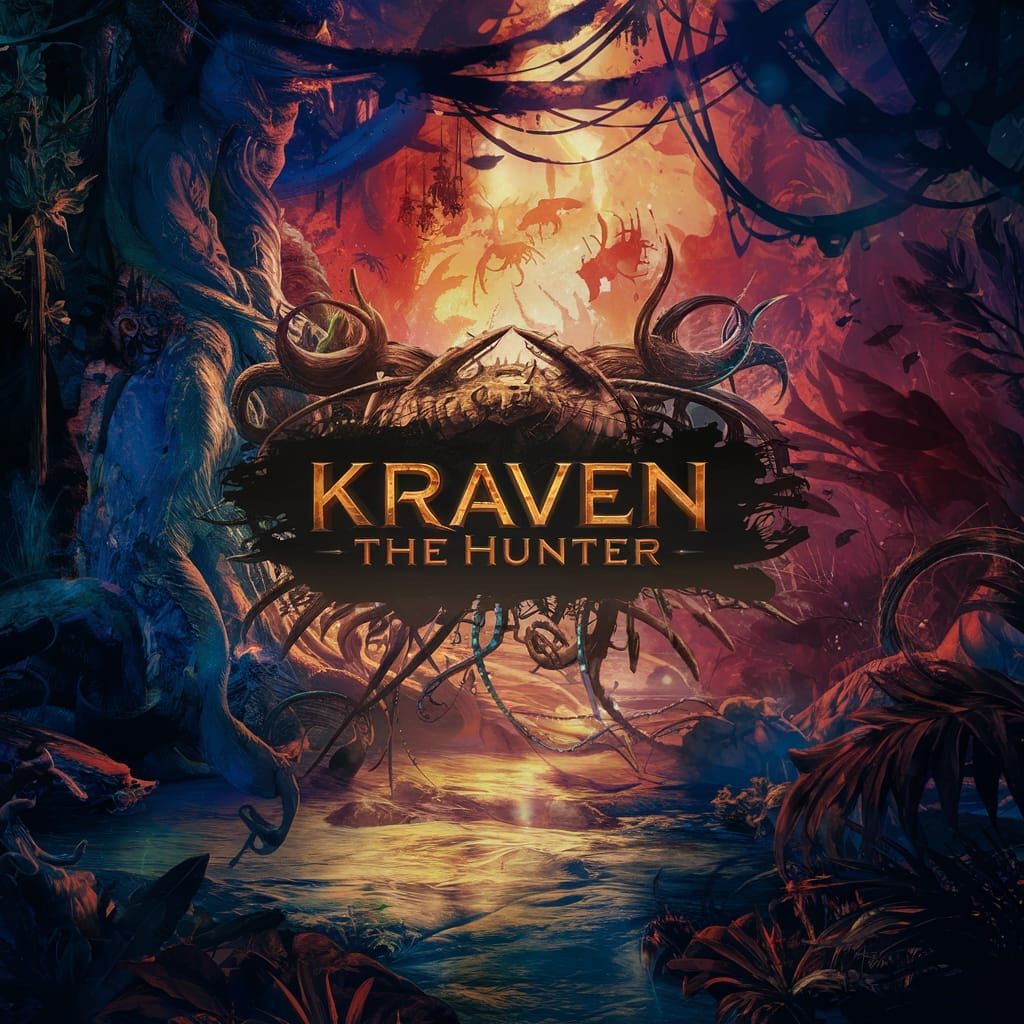 Epic Jungle Adventure Movie Poster: Kraven the Hunter