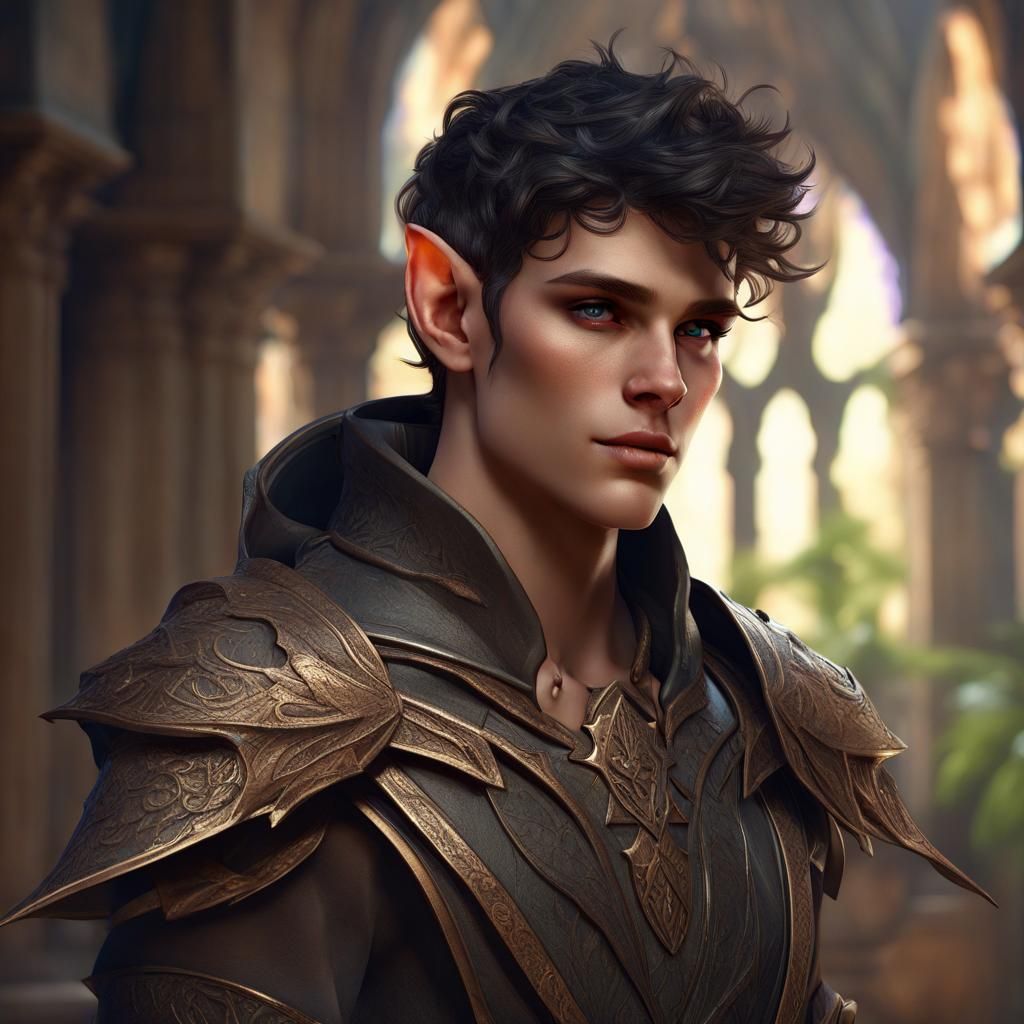 Fae King Portrait in Dark Fantasy Style