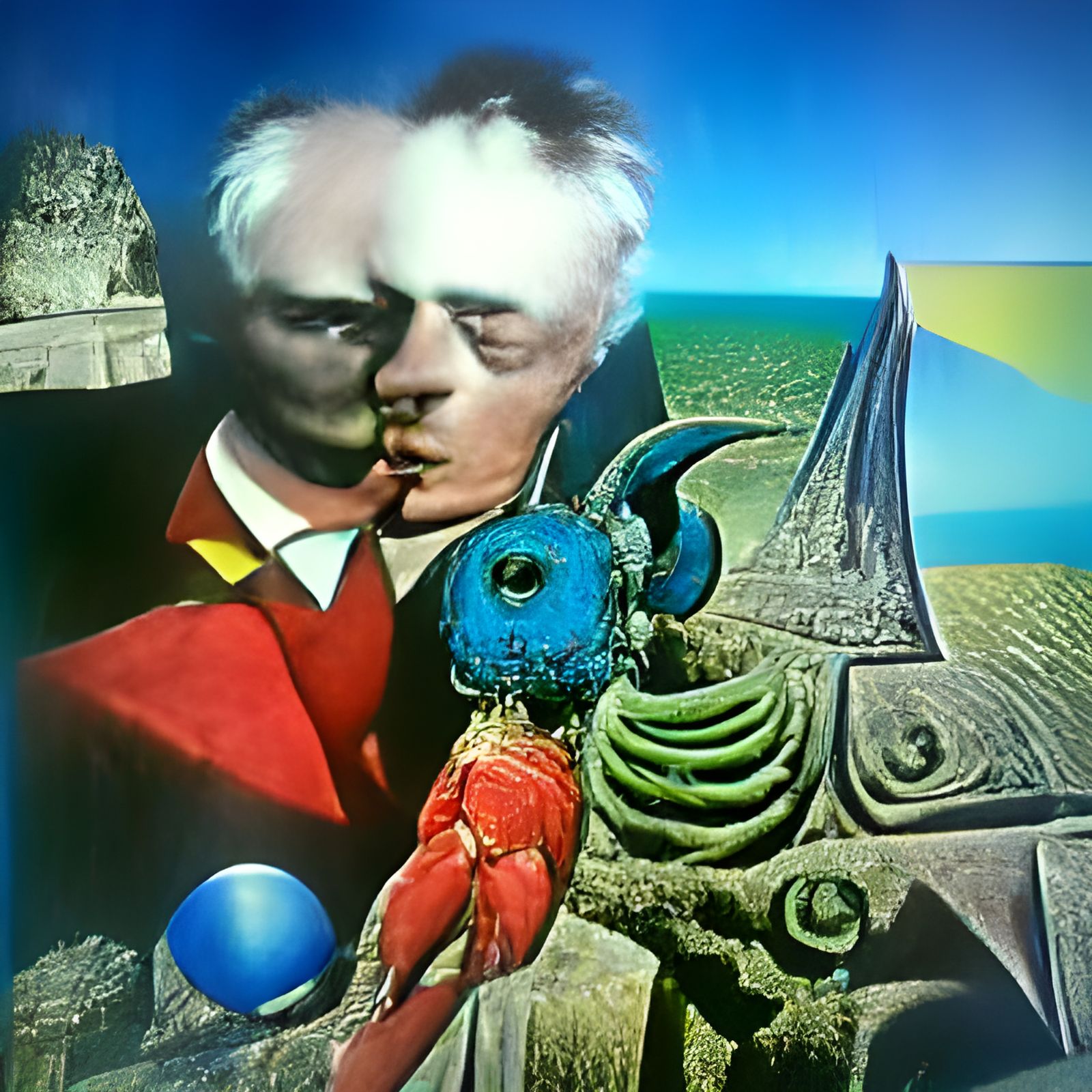 Gothic Dreamcore Art Inspired by Max Ernst