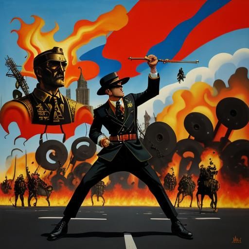 Apocalyptic Surrealism: Burning America in Oil