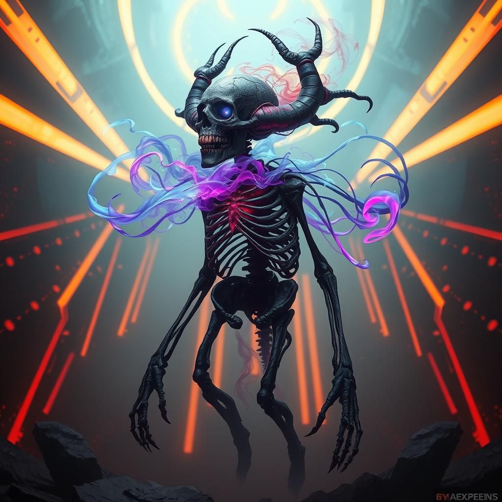 Mystical Undead RPG Character in Dark Fantasy Art