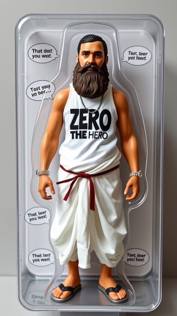 Bearded Action Figure in Toy Box Packaging