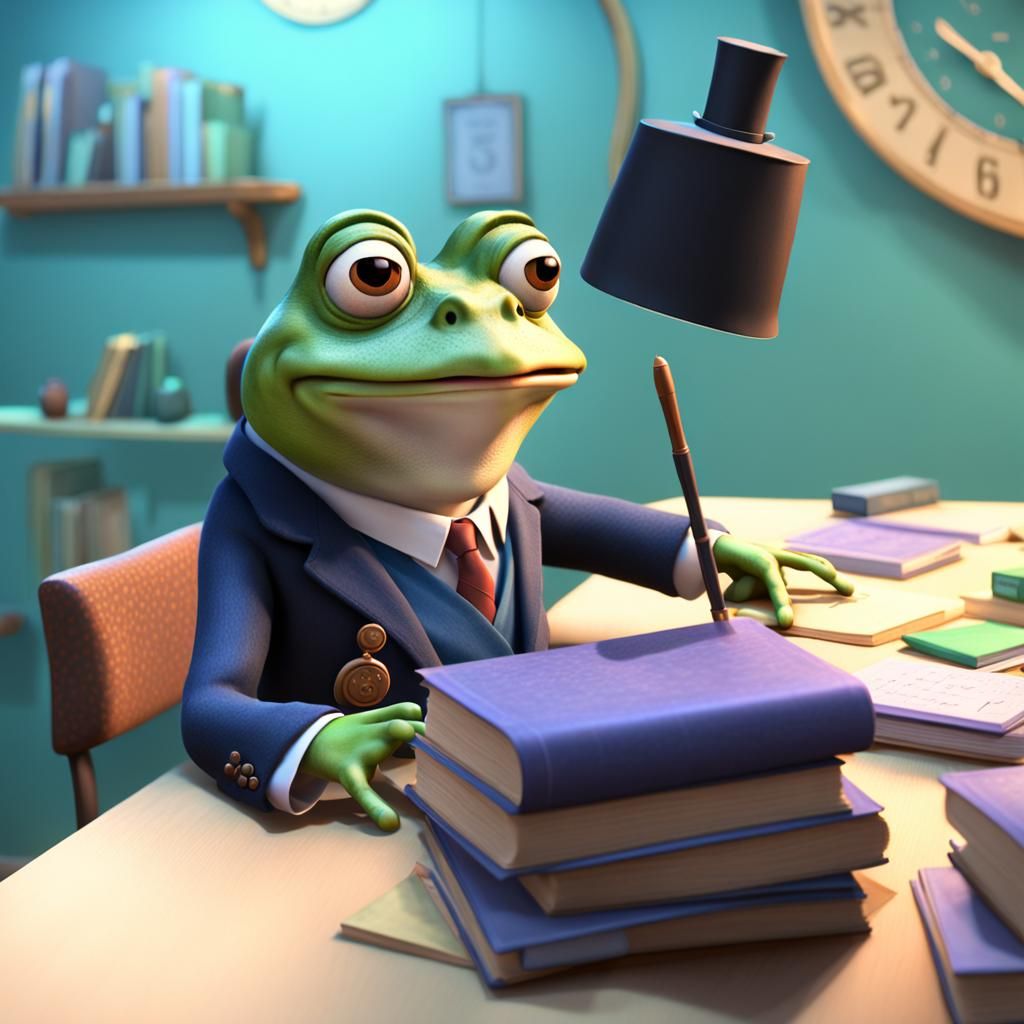Professor Frog Teaches Mathematics: Pixar Style