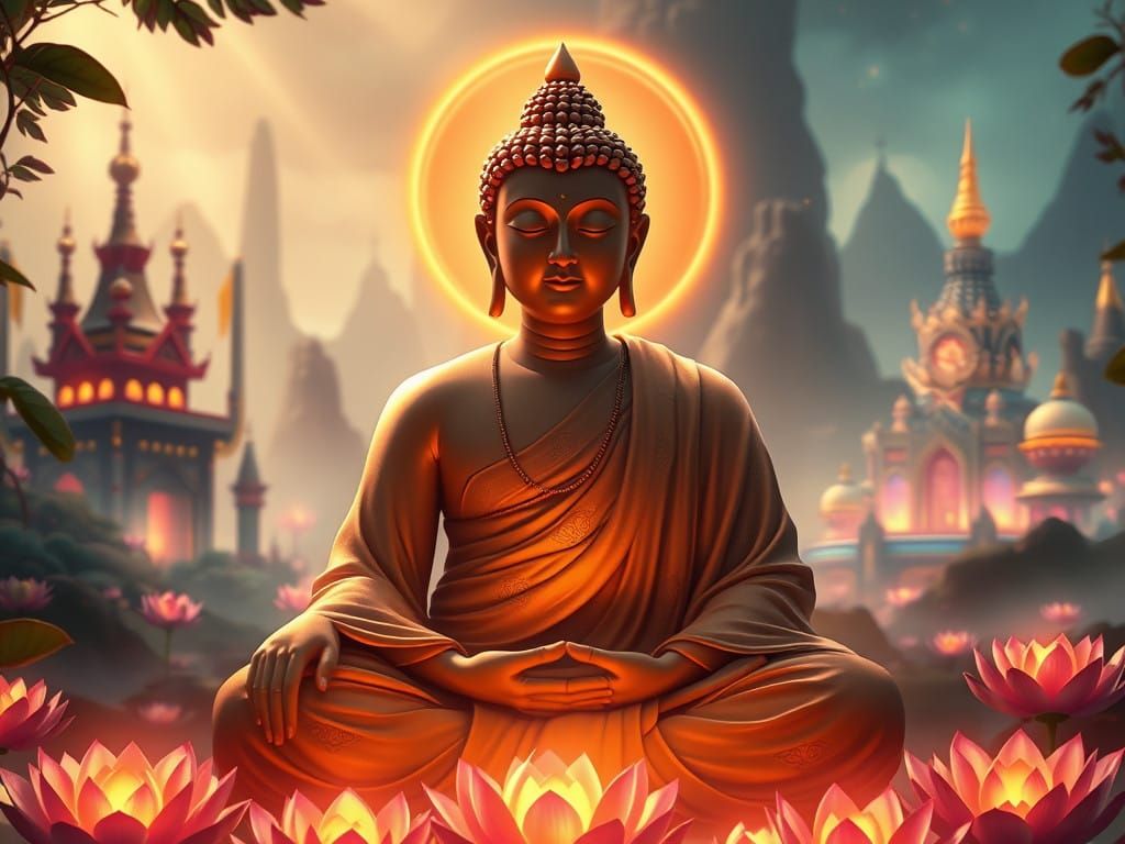 Buddhist Wisdom Embodied in Serene Harmony