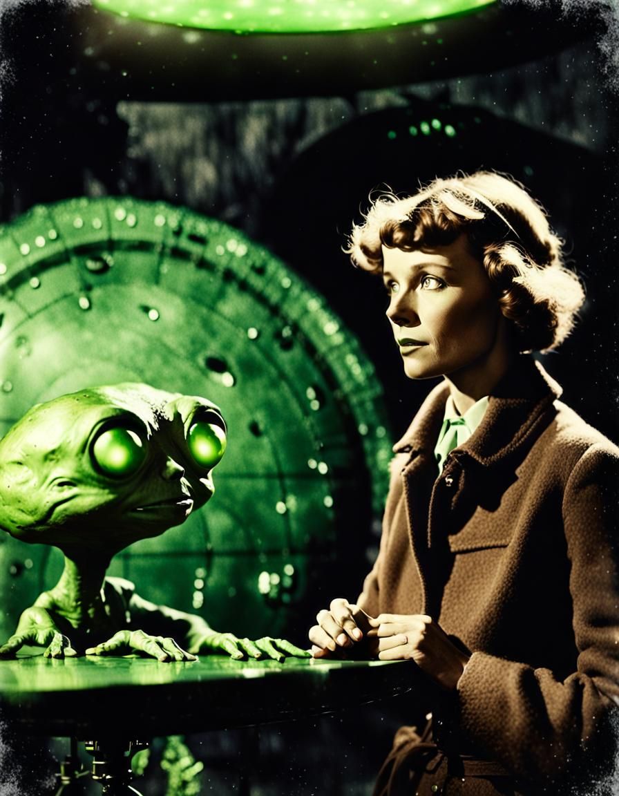 Amelia Earhart Discusses Flight With an Alien