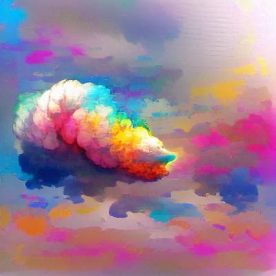 Colorful Cloud Abstract Art